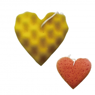 Heart shape bath sponge