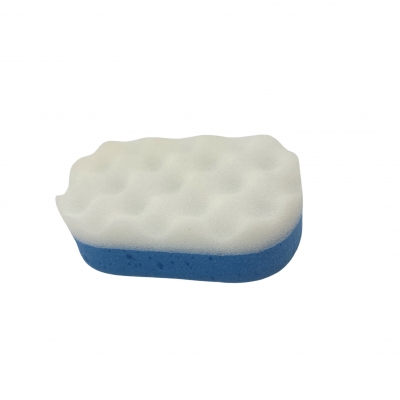 Double layer bath sponge
