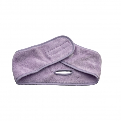 Coral velvet hair band