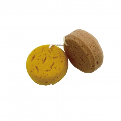 Round bath sponge