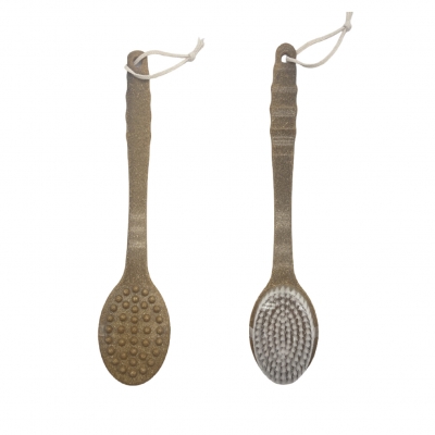 Bamboo fiber dedradable bath brush