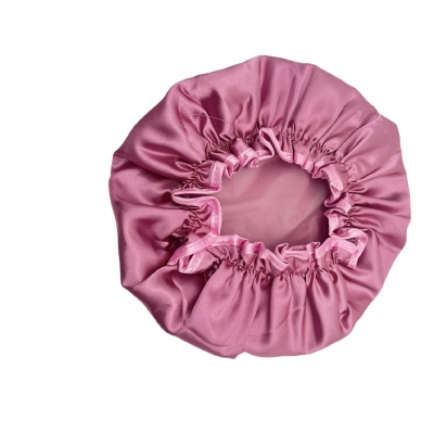 Double layer Waterproof  satin shower caps