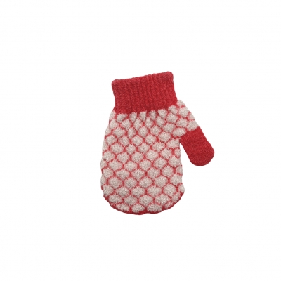 double color bath gloves