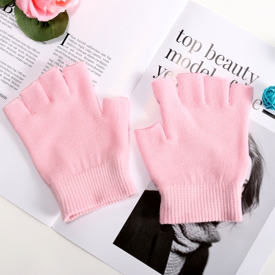 Half finger Gel Moisturizing cotton gloves