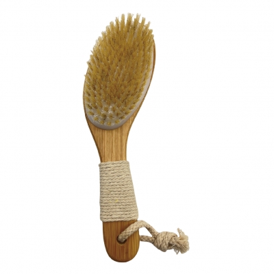 Short handle shower brush
